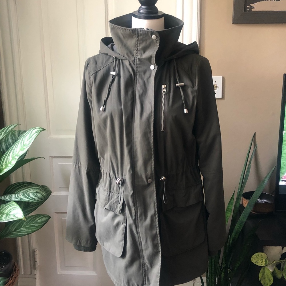 ASOS Parka Jacket in Olive - S